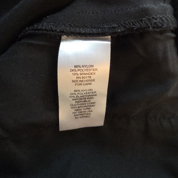 Elie Tahari Wide Leg Black And White Stripe Pintuck Pull On Trouser Pants, XL - Picture 9 of 9